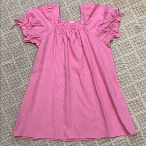 Show Me Your MuMu x Barbie - Girls Pink Short Sleeve Dress - Size: 6-7